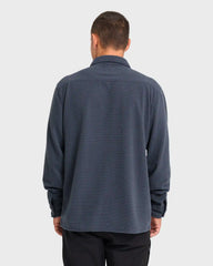 Adventure Division Ridge Long Sleeve Fleece Overshirt - Blue Graphite