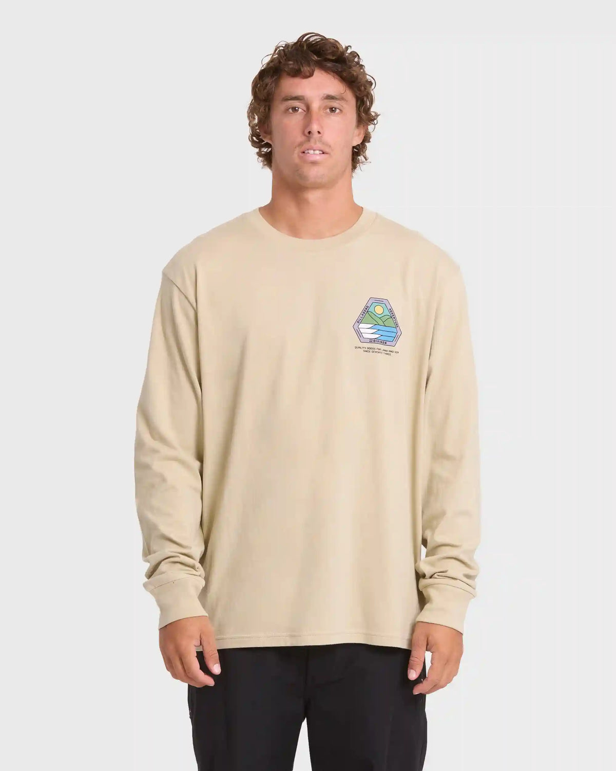 Rockies Adventure Division Premium Long Sleeve Knit T-Shirt - Sand Khaki