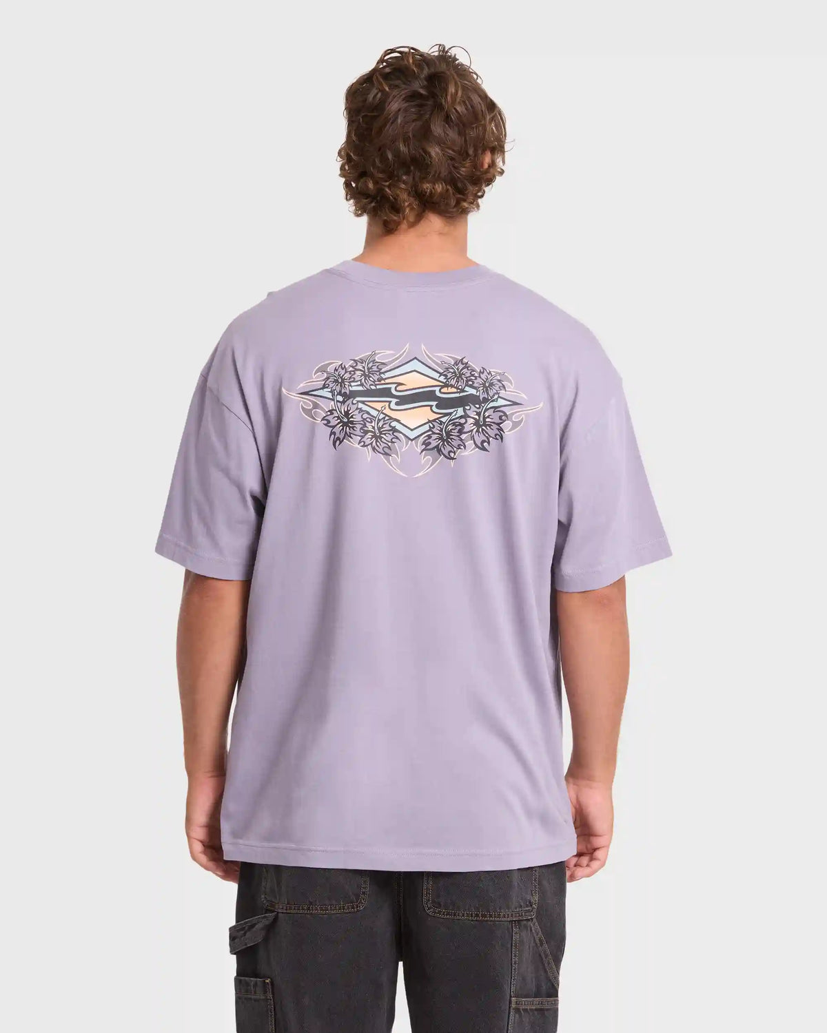 Biscus OG Short Sleeve Cotton T-Shirt - Purple Ash