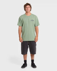 Reverse Premium Short Sleeve Cotton T-Shirt - Hedge Green