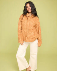 Sundown Sherpa Shacket - Camel